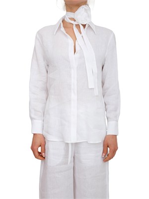 Camicia Editore Marella in puro lino bianco in DONNA