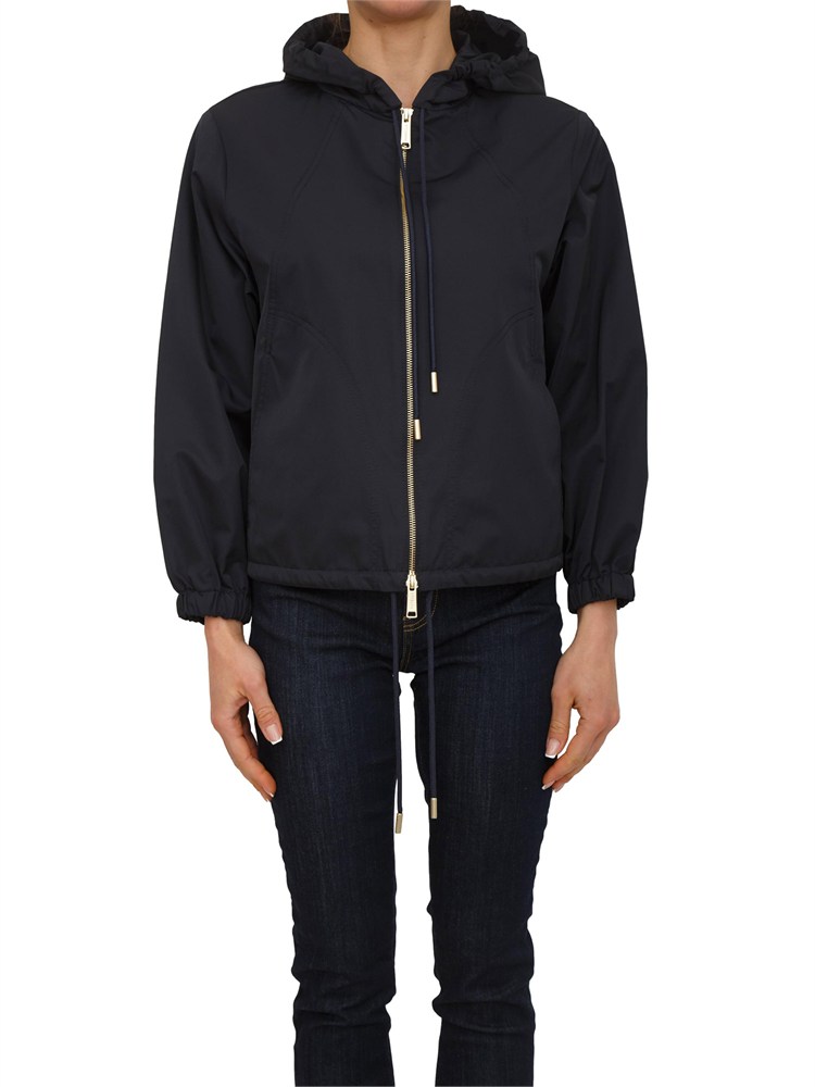 Giubbino Zucca Marella in twill misto cotone blu