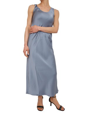 Abito Ovale Marella in double satin azzurro in DONNA