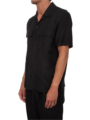 Camicia nera Antony Morato in lino e viscosa in UOMO