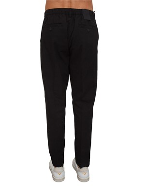 Pantaloni uomo Antony Morato in misto lino e cotone neri in UOMO