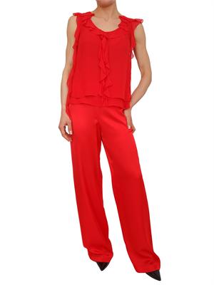 Top Blugirl in georgette di viscosa animalier in DONNA