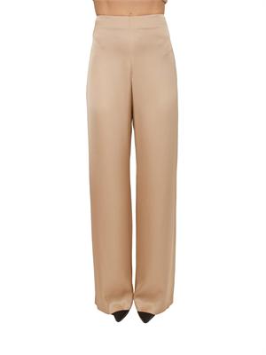 Pantaloni Blugirl in raso di viscosa cammello in DONNA