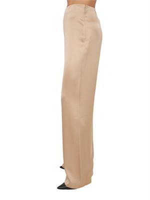 Pantaloni Blugirl in raso di viscosa cammello in DONNA