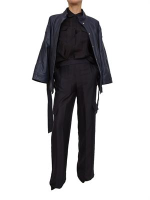 Pantaloni Blugirl in lyocell blu in DONNA