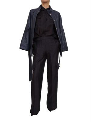 Pantaloni Blugirl in lyocell blu in DONNA