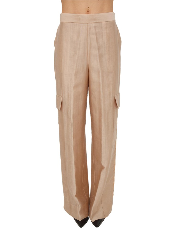 Pantaloni Blugirl in lyocell cammello