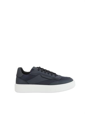 Sneaker Antony Morato in pelle e nylon blu in UOMO