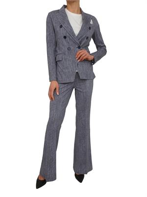 Pantaloni donna Circolo 1901 in cotone effetto denim in DONNA