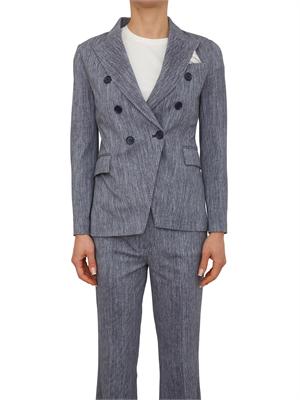 Giacca doppiopetto donna Circolo 1901 in cotone effetto denim in DONNA