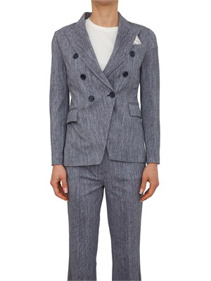 Giacca doppiopetto donna Circolo 1901 in cotone effetto denim in DONNA