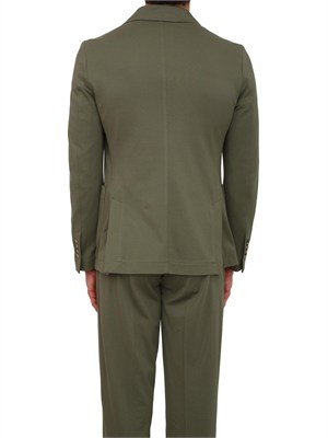 Giacca uomo doppiopetto Circolo 1901 in piquet filo di scozia verde in UOMO