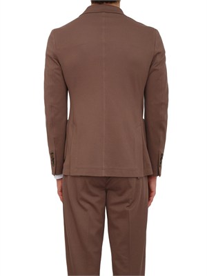 Giacca uomo doppiopetto Circolo 1901 in piquet filo di scozia marrone in UOMO