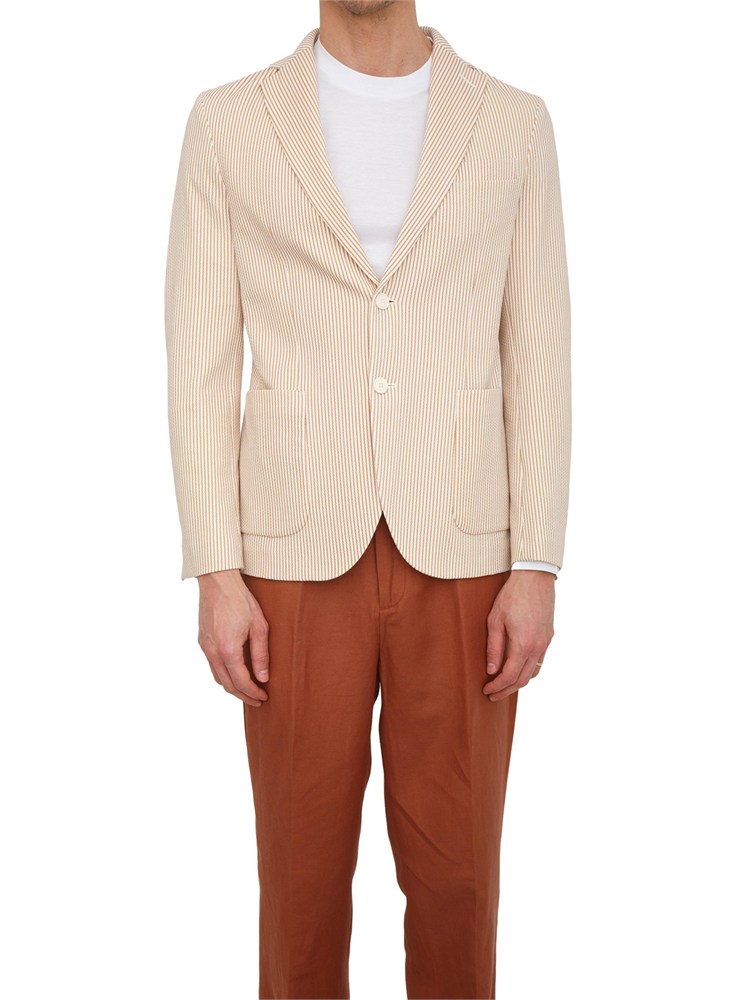 Giacca uomo Circolo 1901 in oxford beige a righe