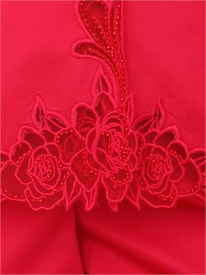 Giacca monopetto Fracomina in cotone fuxia ricamo fiori in DONNA