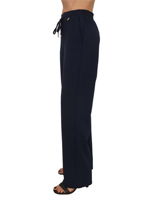 Pantaloni Fracomina in tessuto elasticizzato blu in DONNA