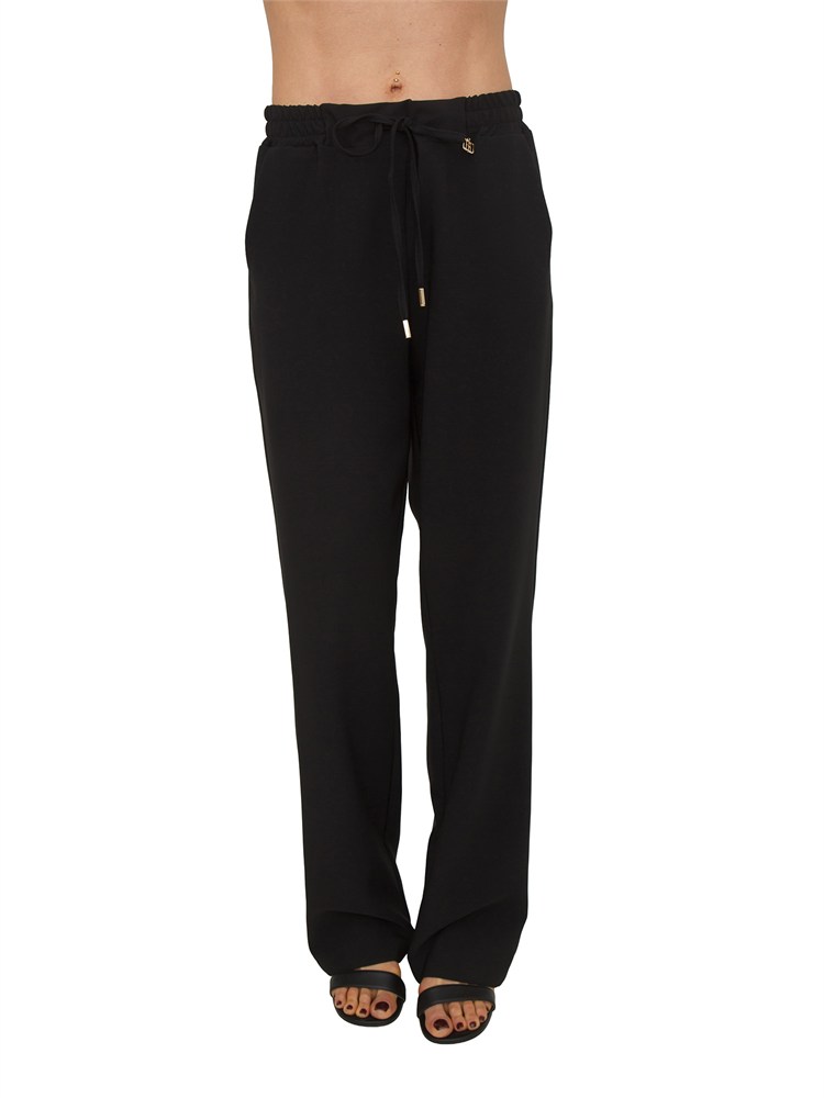 Pantaloni Fracomina in tessuto elasticizzato neri