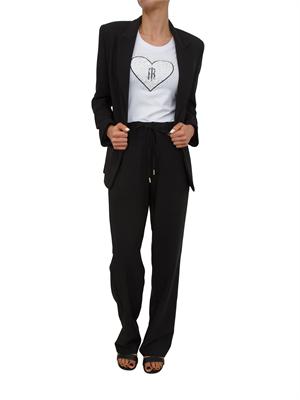 Pantaloni Fracomina in tessuto elasticizzato neri in DONNA