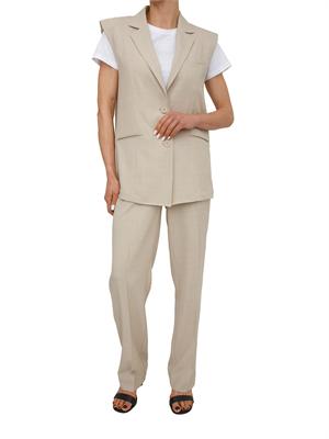Pantaloni Fracomina in tessuto beige in DONNA