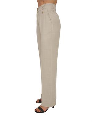Pantaloni Fracomina in tessuto beige in DONNA