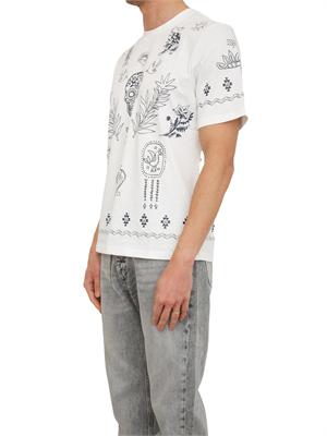 T-shirt Antony Morato in cotone bianco stampa tribale in UOMO