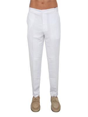 Pantaloni uomo Armani Exchange in lino bianco in UOMO