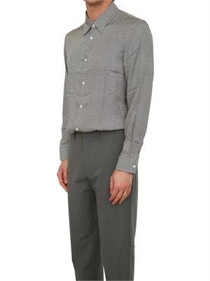 Camicia uomo Armani Exchange in viscosa micrologo blu all over in UOMO