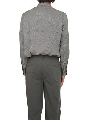 Camicia uomo Armani Exchange in viscosa micrologo blu all over in UOMO