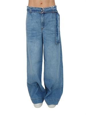 Jeans flare a palazzo Fracomina in denim medio chiaro in DONNA
