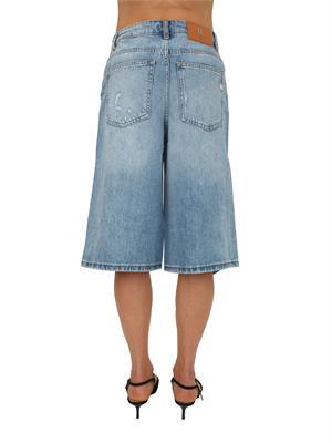 Jeans bermuda Fracomina in denim lavaggio medio e strappi in DONNA