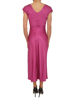 Abito Liu Jo in raso di viscosa fucsia in DONNA