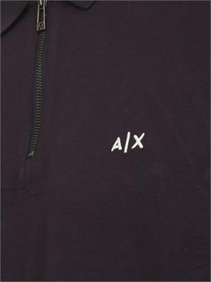 Polo uomo Armani Exchange in viscosa blu in UOMO