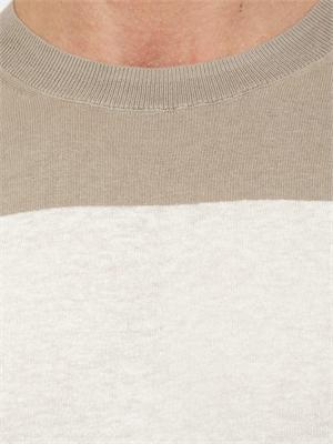 Maglia Armani Exchange uomo in cotone e lino panna in UOMO
