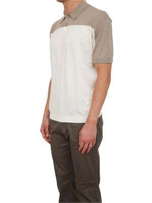 Polo in maglia Armani Exchange uomo panna in UOMO