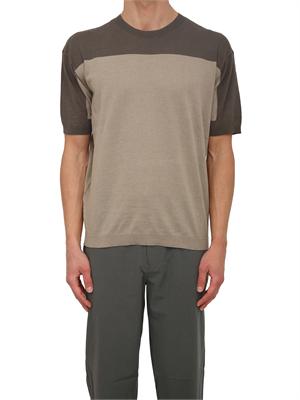Maglia Armani Exchange uomo in cotone e lino verde in UOMO