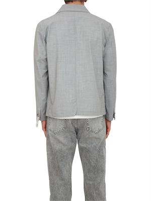 Camicia overshirt Liu Jo uomo in misto lana grigia in UOMO