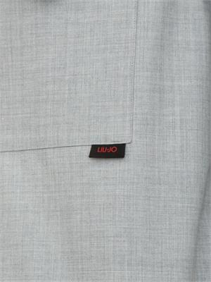 Camicia overshirt Liu Jo uomo in misto lana grigia in UOMO