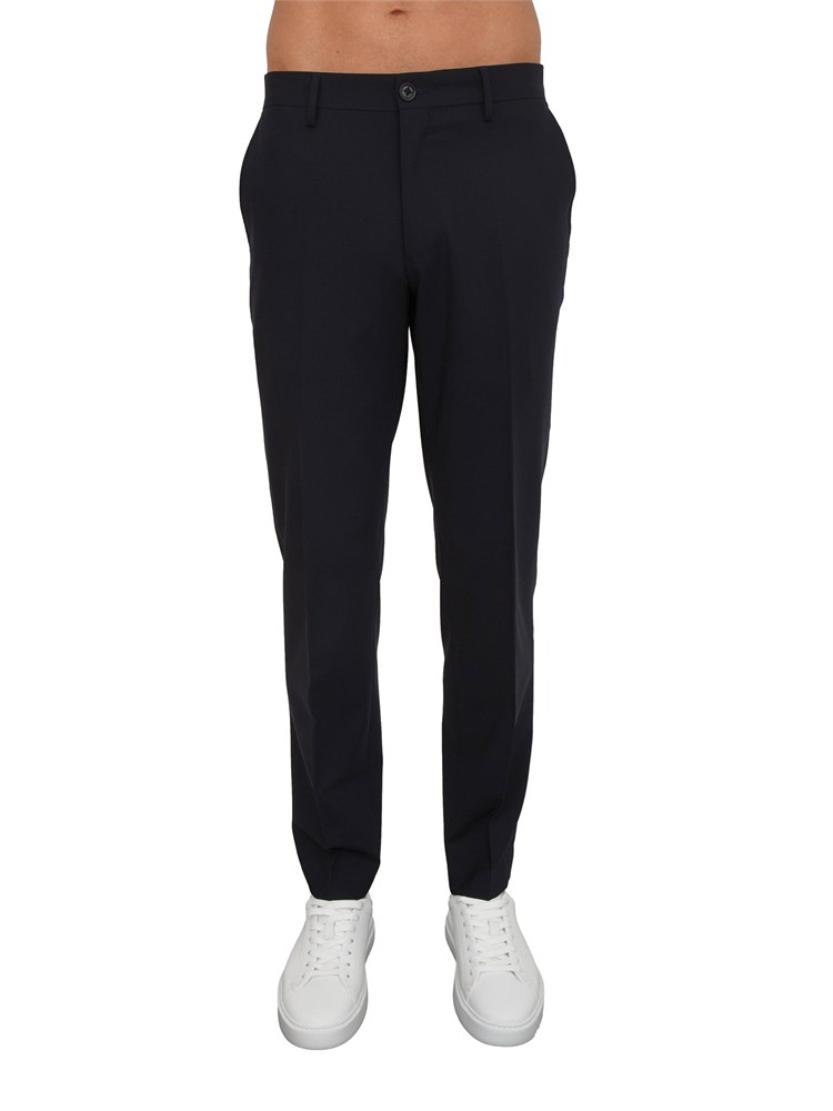 Pantaloni chino Liu Jo uomo in misto lana blu