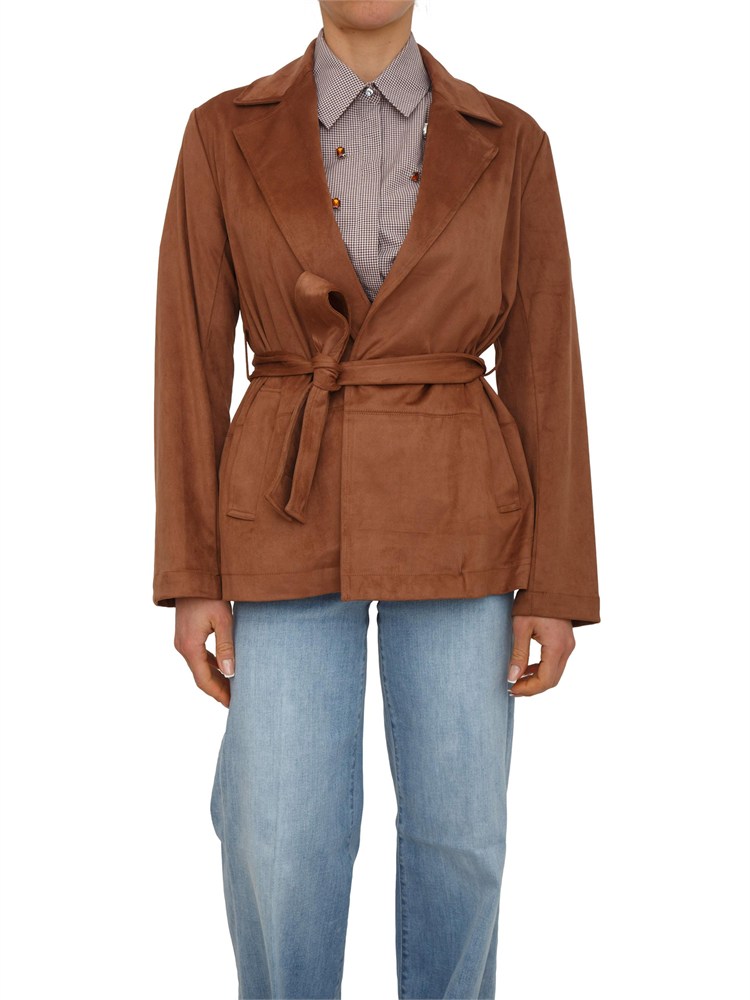 Giacca Liu Jo donna in camoscio marrone