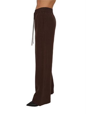 Pantaloni Liu Jo donna in misto lino marrone in DONNA
