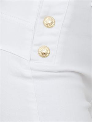 Jeans Liu Jo donna bianchi con bottoni oro in DONNA