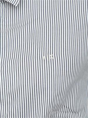 Camicia uomo Armani Exchange in cotone righe blu in UOMO