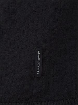T-shirt Armani Exchange uomo in cotone blu in UOMO