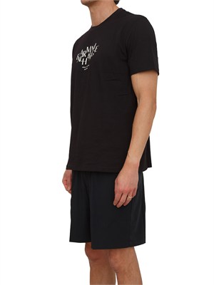T-shirt uomo Armani Exchange in cotone nero in UOMO