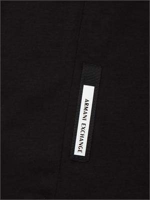 T-shirt Armani Exchange uomo in cotone nero in UOMO