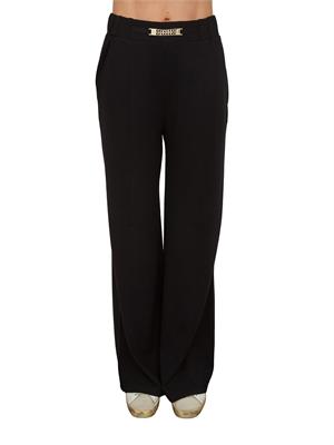 Pantaloni tuta Liu Jo donna in punto milano neri con catena in DONNA