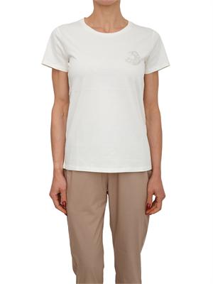 T-shirt Liu Jo donna in jersey di cotone bianca in DONNA