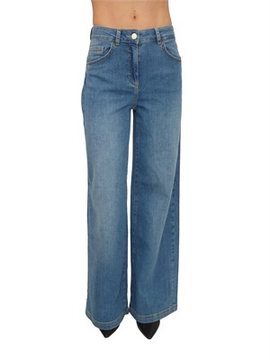 Jeans dritto Liu Jo donna in denim con lavaggio used in DONNA