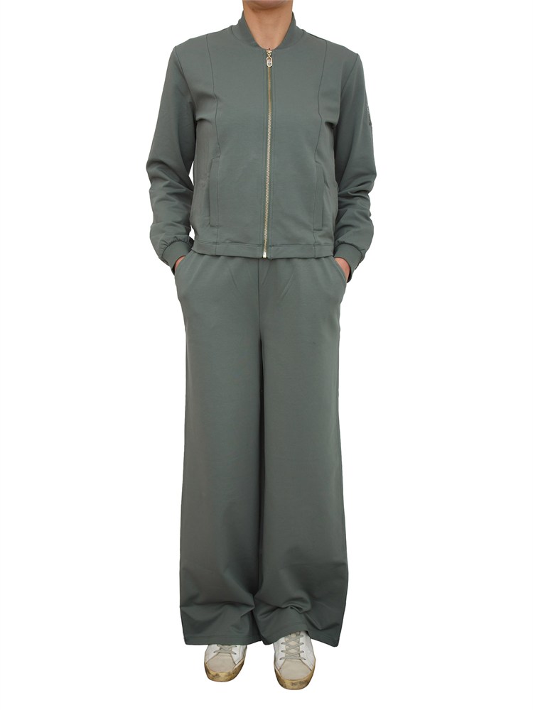 Tuta sportiva Liu Jo donna in cotone elasticizzato verde