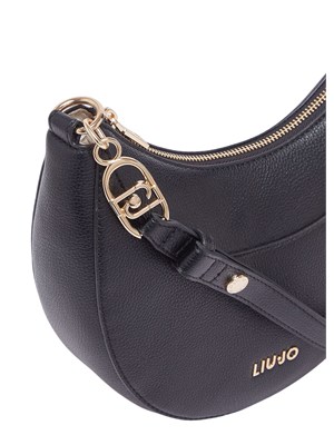 Borsa hobo media Liu Jo in ecopelle nera in DONNA